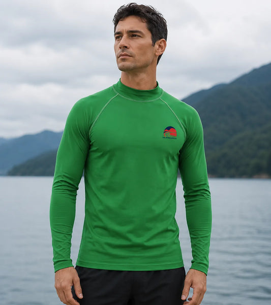 customizable-green-long-sleeve-rash-guard-by-sks-wholesales-Front