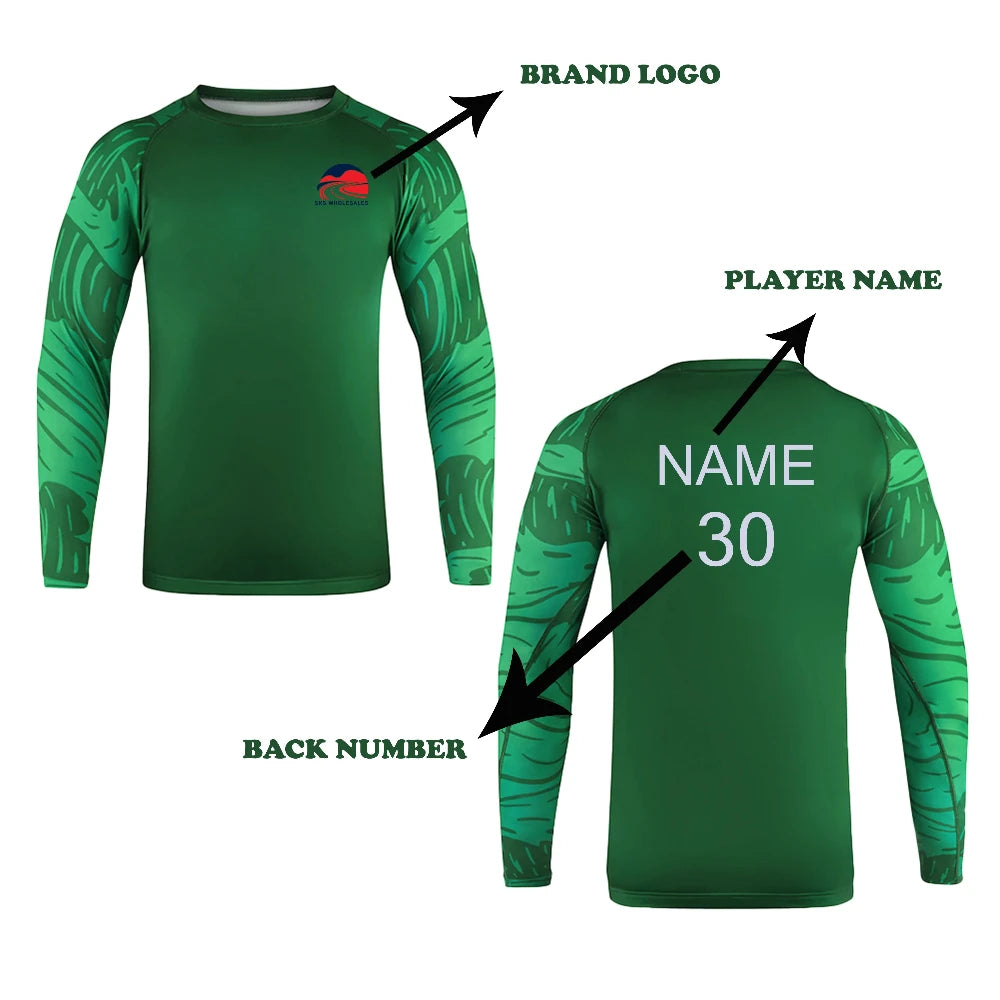 Customizable Green Rash Guard - SKS Wholesales – SKS WHOLESALES®