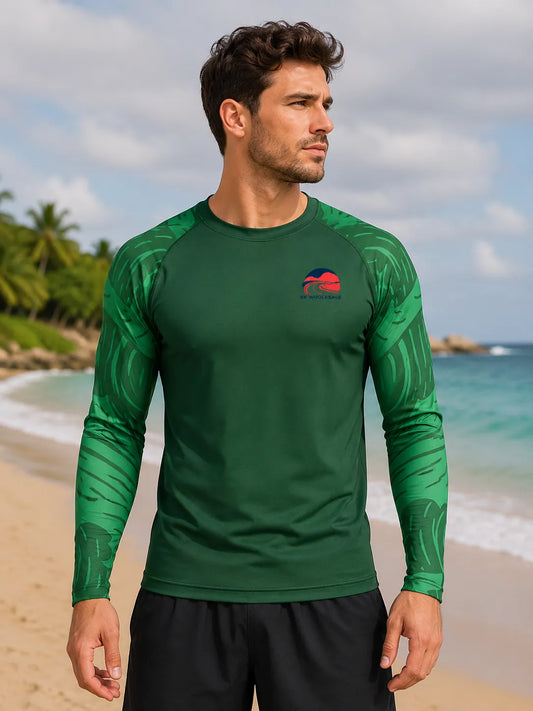customizable-green-rash-guard-by-sks-wholesales-Front
