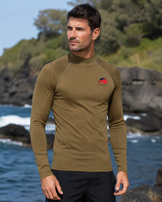 customizable-olive-green-rash-guard-by-sks-wholesales-Front