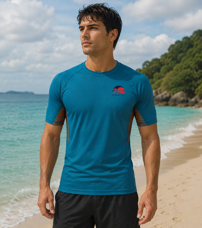 customizable-teal-short-sleeve-rash-guard-by-sks-wholesales-Front