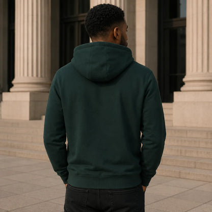 dark-green-pullover-hoodie-Back-by-SKS