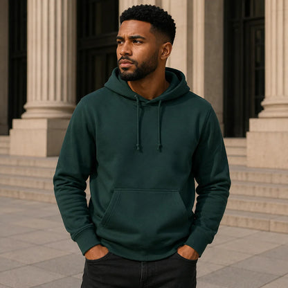 dark-green-pullover-hoodie-front-by-SKS