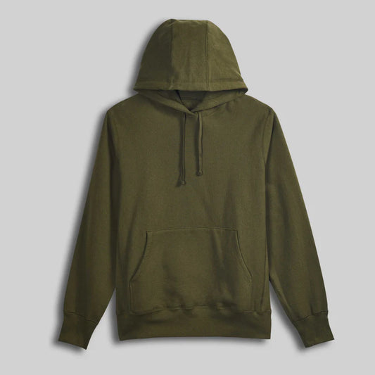 olive-green-pullover-hoodie-front-by-SKS-Wholesales