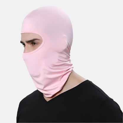 Customizable pink balaclava face mask