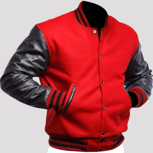 red-and-black-leather-varsity-jacket-back-by-SKS-Wholesales