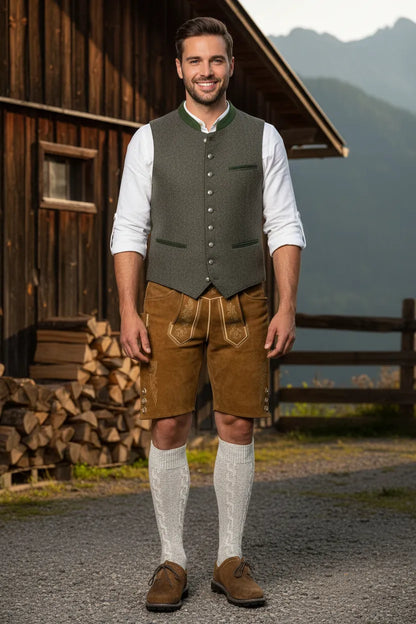 White lederhosen knee-high socks