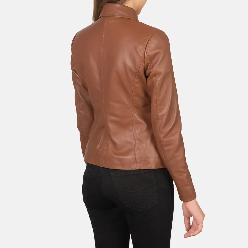 wholesale-brown-leather-jacket-womens-back-side-pose