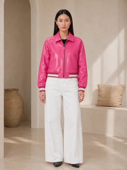 wholesale-cropped-bomber-jacket-Model
