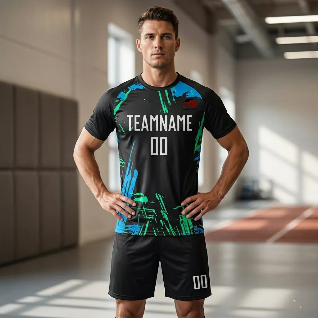 wholesale-custom-black-white-light-blue-soccer-uniform