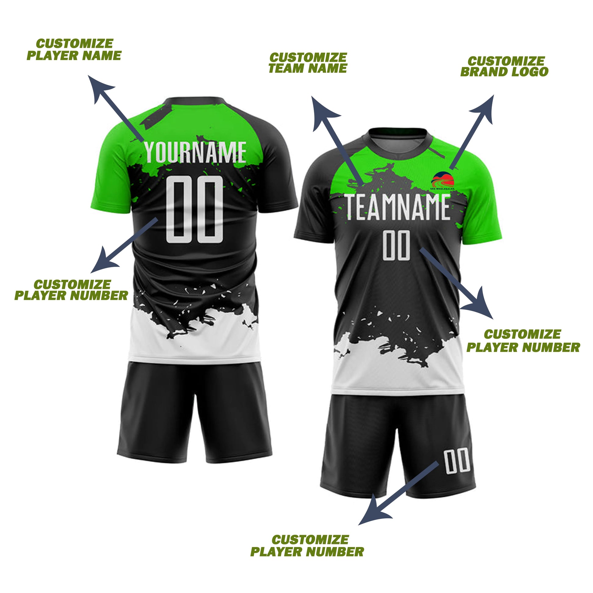 wholesale-custom-neon-black-white-soccer-uniform