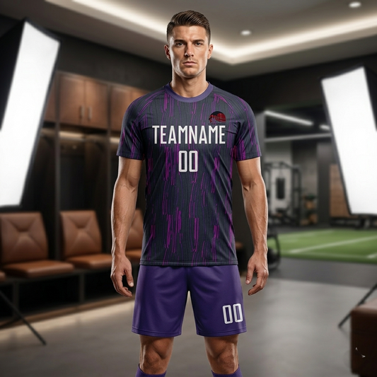 Wholesale Purple Soccer Uniform