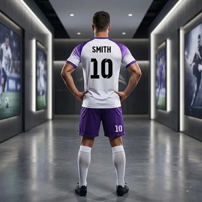 Person wearing a sports jersey with the name 'Smith' and number '10' in a tunnel-like setting.