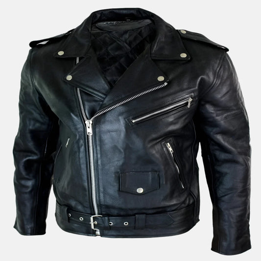 wholesale-genuine-leather-biker-jacket-closed-front