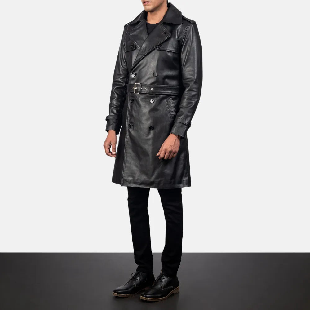 wholesale-leather-duster-coat-side-pose