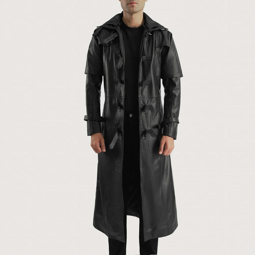 wholesale-leather-trench-coat-male-open-front