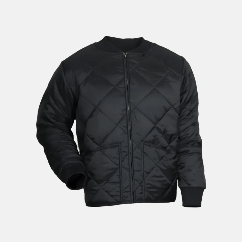 wholesale-quilted-bomber-jacket-black